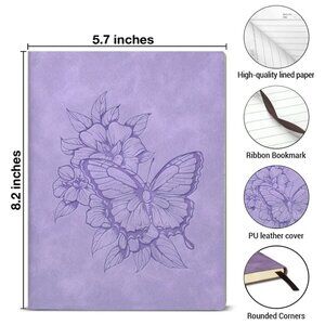 Butterfly and Flowers Softback Notebook Journal NWT
